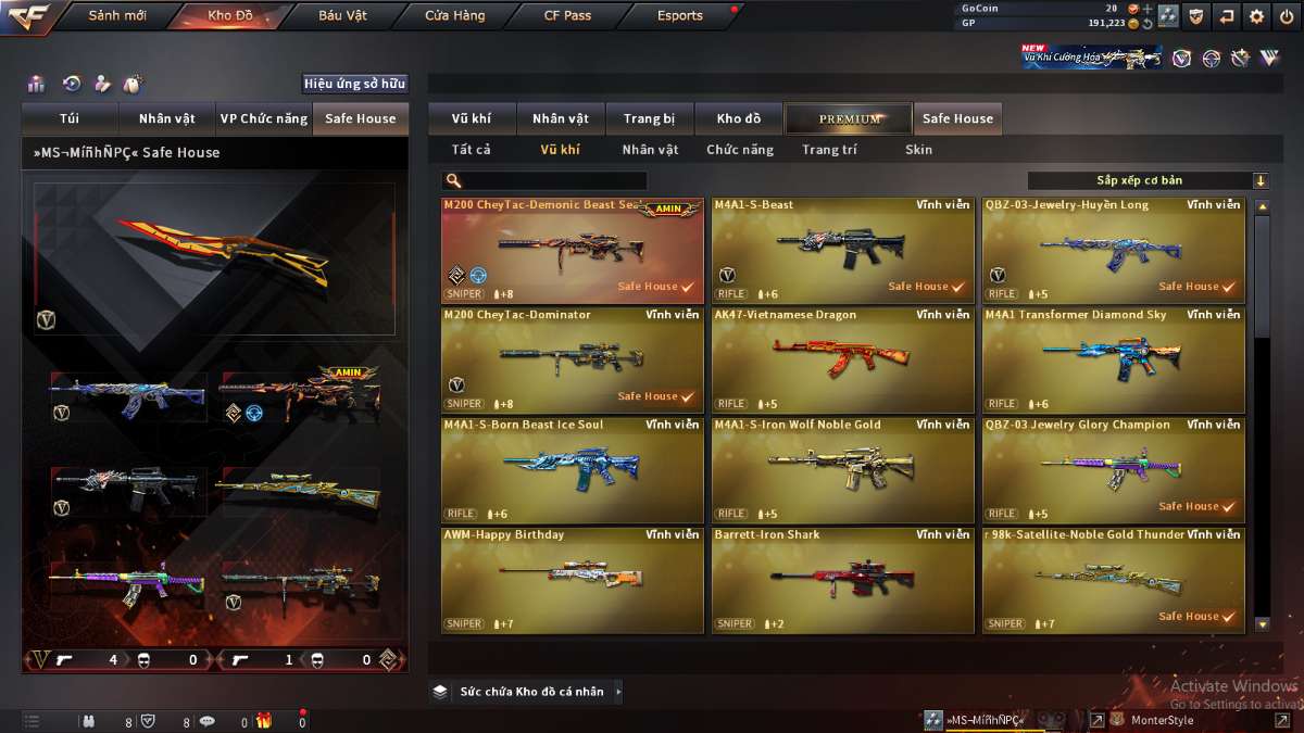 shop acc cf uy tin gia re